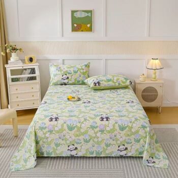 Breathable multi-size comfortable bed sheet for home use