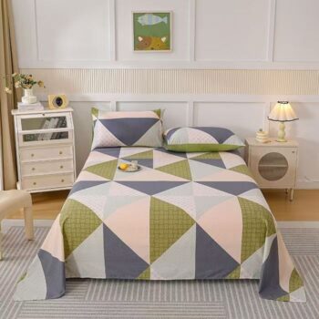 Breathable multi-size comfortable bed sheet for home use