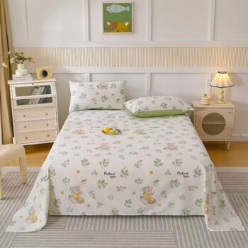 Breathable multi-size comfortable bed sheet for home use