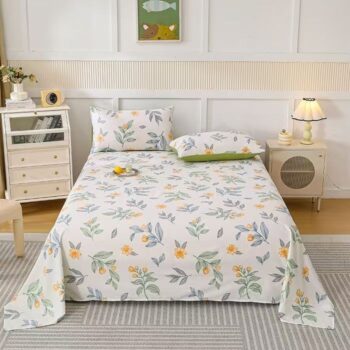 Breathable multi-size comfortable bed sheet for home use