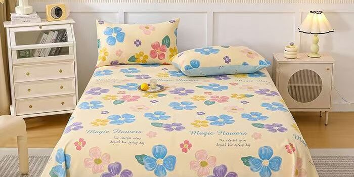 Breathable multi-size comfortable bed sheet for home use