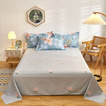 Premium breathable cotton home bed sheet for daily comfort