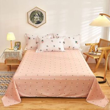 Premium breathable cotton home bed sheet for daily comfort