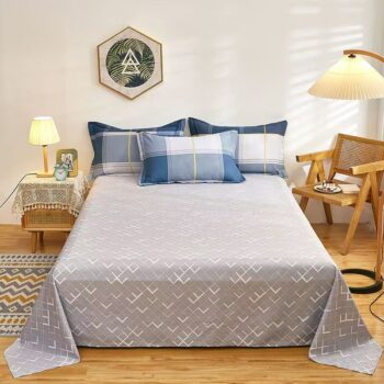 Premium breathable cotton home bed sheet for daily comfort