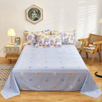 Premium breathable cotton home bed sheet for daily comfort