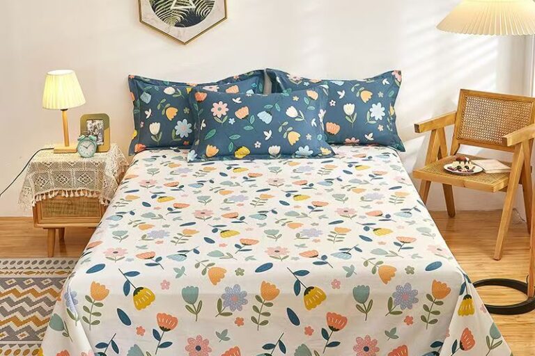 Premium breathable cotton home bed sheet for daily comfort