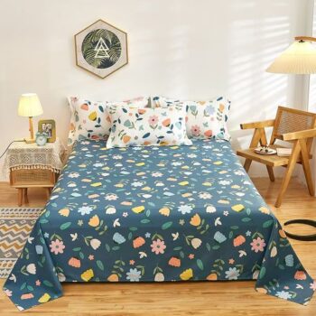 Premium breathable cotton home bed sheet for daily comfort