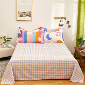 Premium breathable cotton home bed sheet for daily comfort