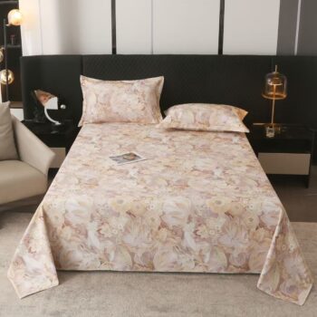 Premium printed pure cotton home bed sheet for comfort