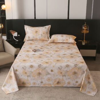 Premium printed pure cotton home bed sheet for comfort