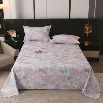 Premium printed pure cotton home bed sheet for comfort