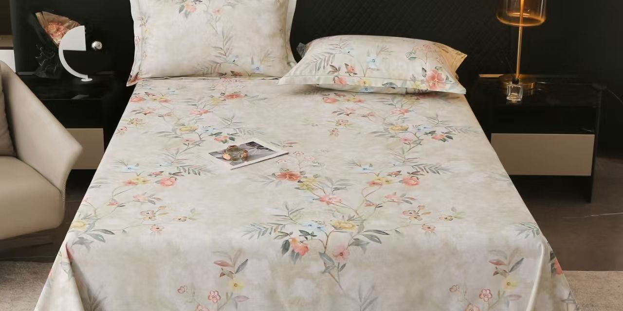Premium printed pure cotton home bed sheet for comfort