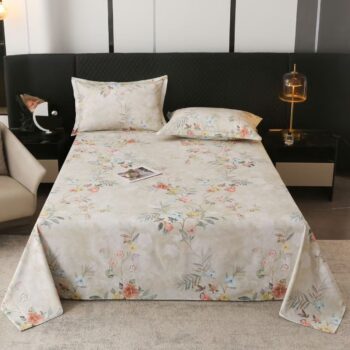 Premium printed pure cotton home bed sheet for comfort