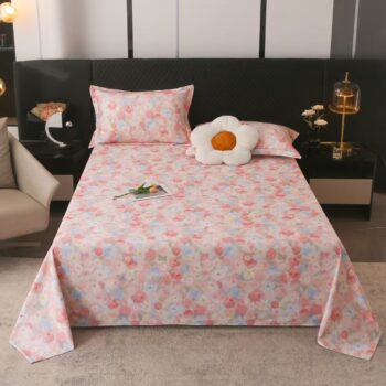 Premium printed pure cotton home bed sheet for comfort