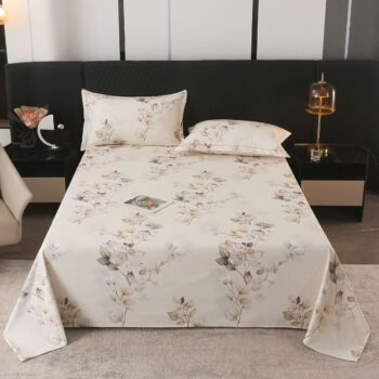 Premium printed pure cotton home bed sheet for comfort