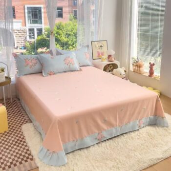 Premium pure cotton printed bed sheet for stylish bedrooms