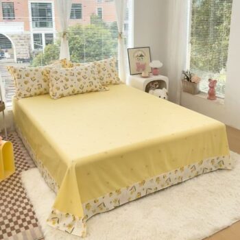 Premium pure cotton printed bed sheet for stylish bedrooms