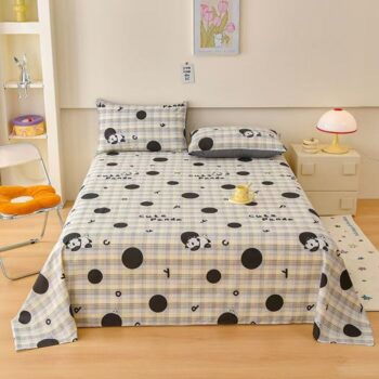 Pure cotton printed bed sheet for single and double beds