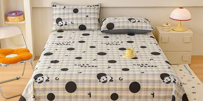 Pure cotton printed bed sheet for single and double beds