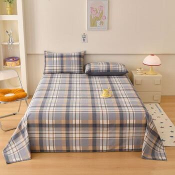 Pure cotton printed bed sheet for single and double beds