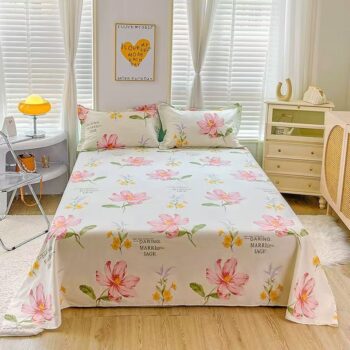 Breathable pure cotton skin-friendly soft bed sheet