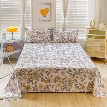 Breathable pure cotton skin-friendly soft bed sheet
