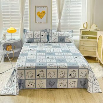 Breathable pure cotton skin-friendly soft bed sheet