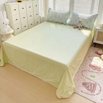 Breathable pure cotton multi-size bed sheet for daily comfort