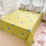 Breathable pure cotton multi-size bed sheet for daily comfort