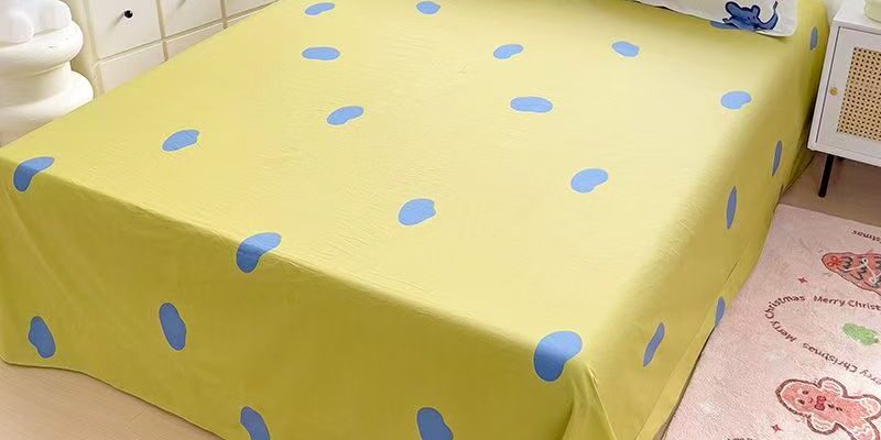 Breathable pure cotton multi-size bed sheet for daily comfort