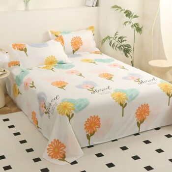 Soft skin-friendly multi-size home bed sheet for comfort