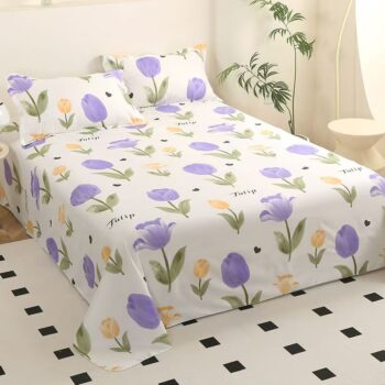 Soft skin-friendly multi-size home bed sheet for comfort