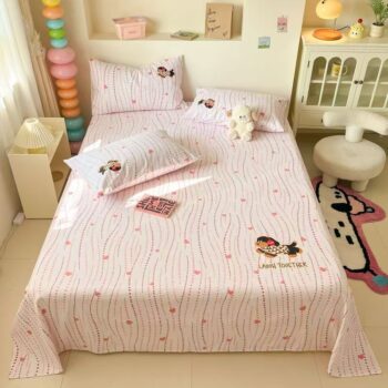 Thick pure cotton cartoon all-season bed sheet for home use