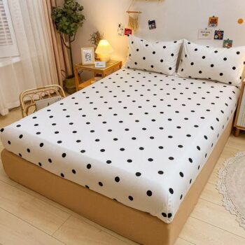 Thick non-slip pure cotton kids fitted sheet for children’s beds