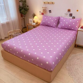 Thick non-slip pure cotton kids fitted sheet for children’s beds