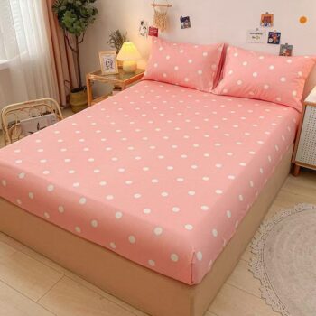Thick non-slip pure cotton kids fitted sheet for children’s beds