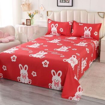 Thick durable printed home bed sheet for daily use
