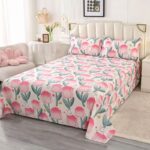 Thick durable printed home bed sheet for daily use