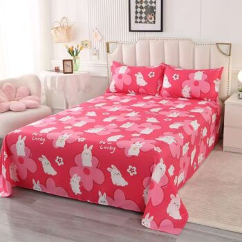 Thick durable printed home bed sheet for daily use