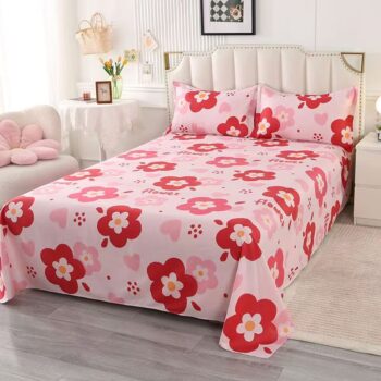 Thick durable printed home bed sheet for daily use