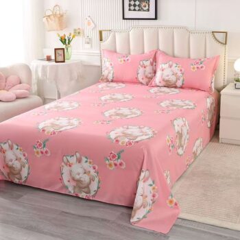 Thick durable printed home bed sheet for daily use