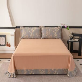 Thick pure cotton warm bed sheet for autumn and winter use
