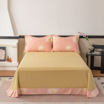 Thick pure cotton warm bed sheet for autumn and winter use