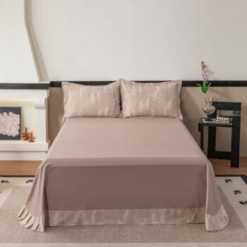 Thick pure cotton warm bed sheet for autumn and winter use