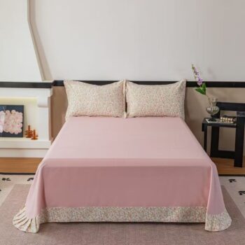 Thick pure cotton warm bed sheet for autumn and winter use