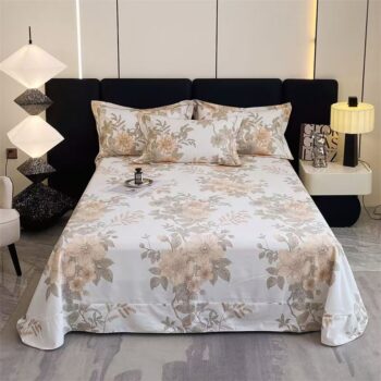 Thick warm pure cotton bed sheet for cozy home use