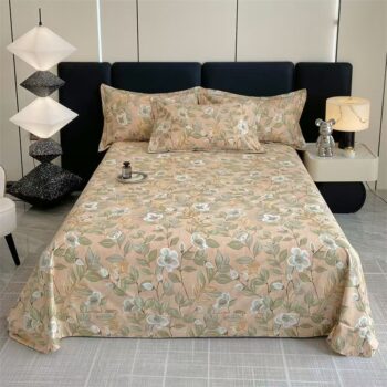 Thick warm pure cotton bed sheet for cozy home use