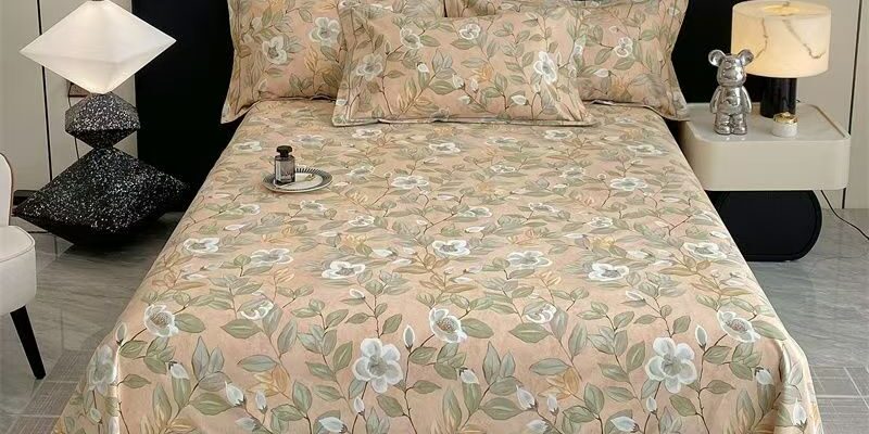 Thick warm pure cotton bed sheet for cozy home use