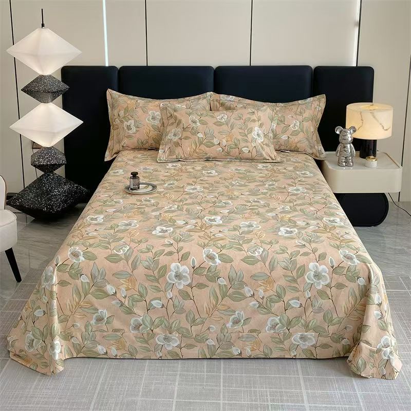 Thick warm pure cotton bed sheet for cozy home use