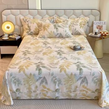 Thick warm pure cotton bed sheet for cozy home use